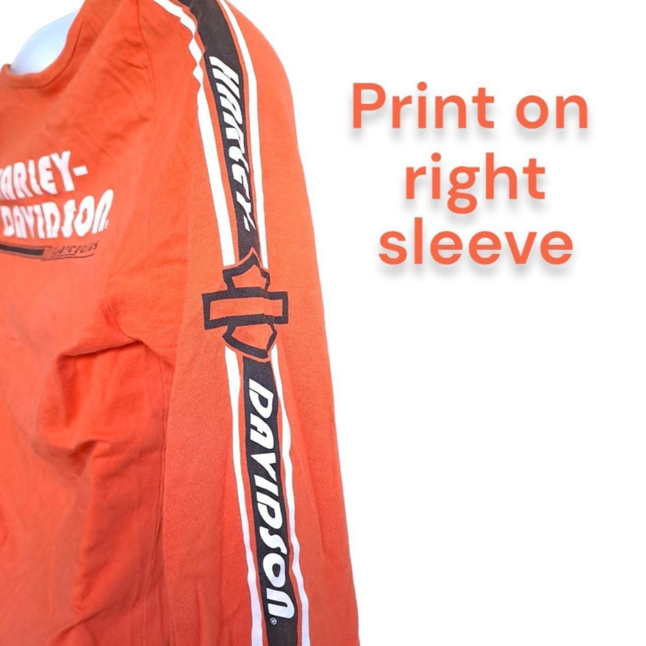 Shirt | Women Size 10 Harley Davidson Hi-vis Orange Long Sleeves
