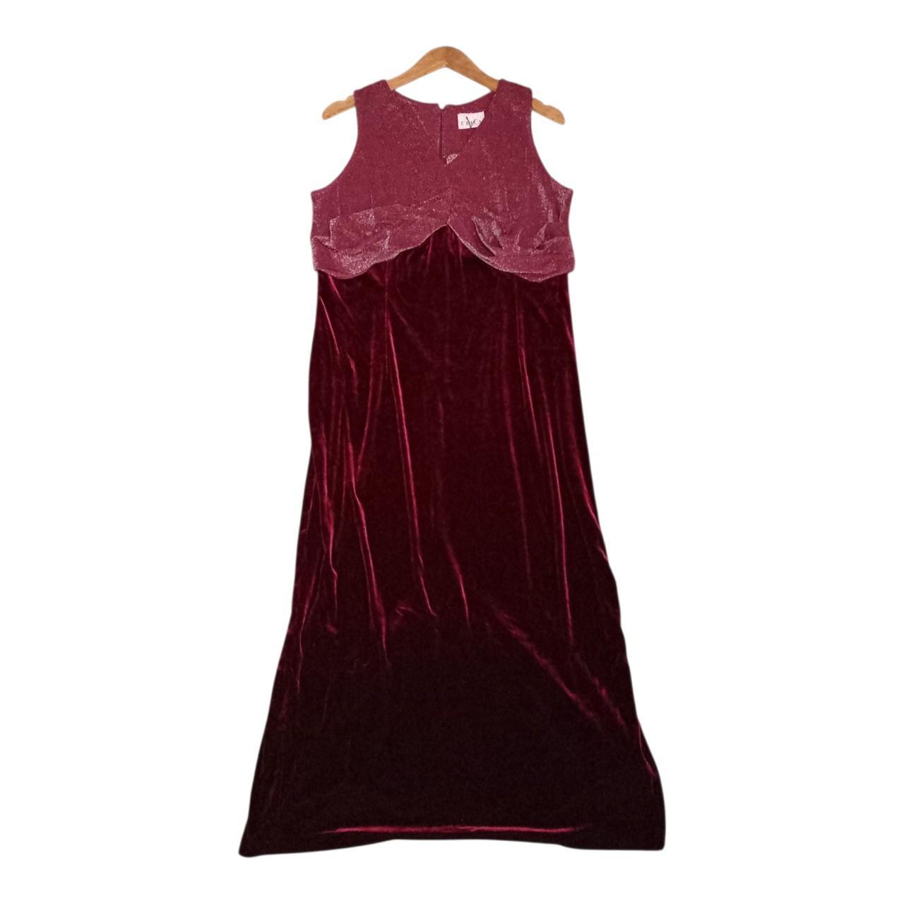 Dress | Women UK 14 to 16 Maxi Burgundy