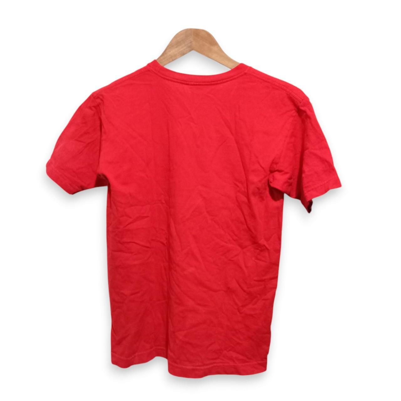 T-shirt | Women Red Cotton Shirt American Flag Small
