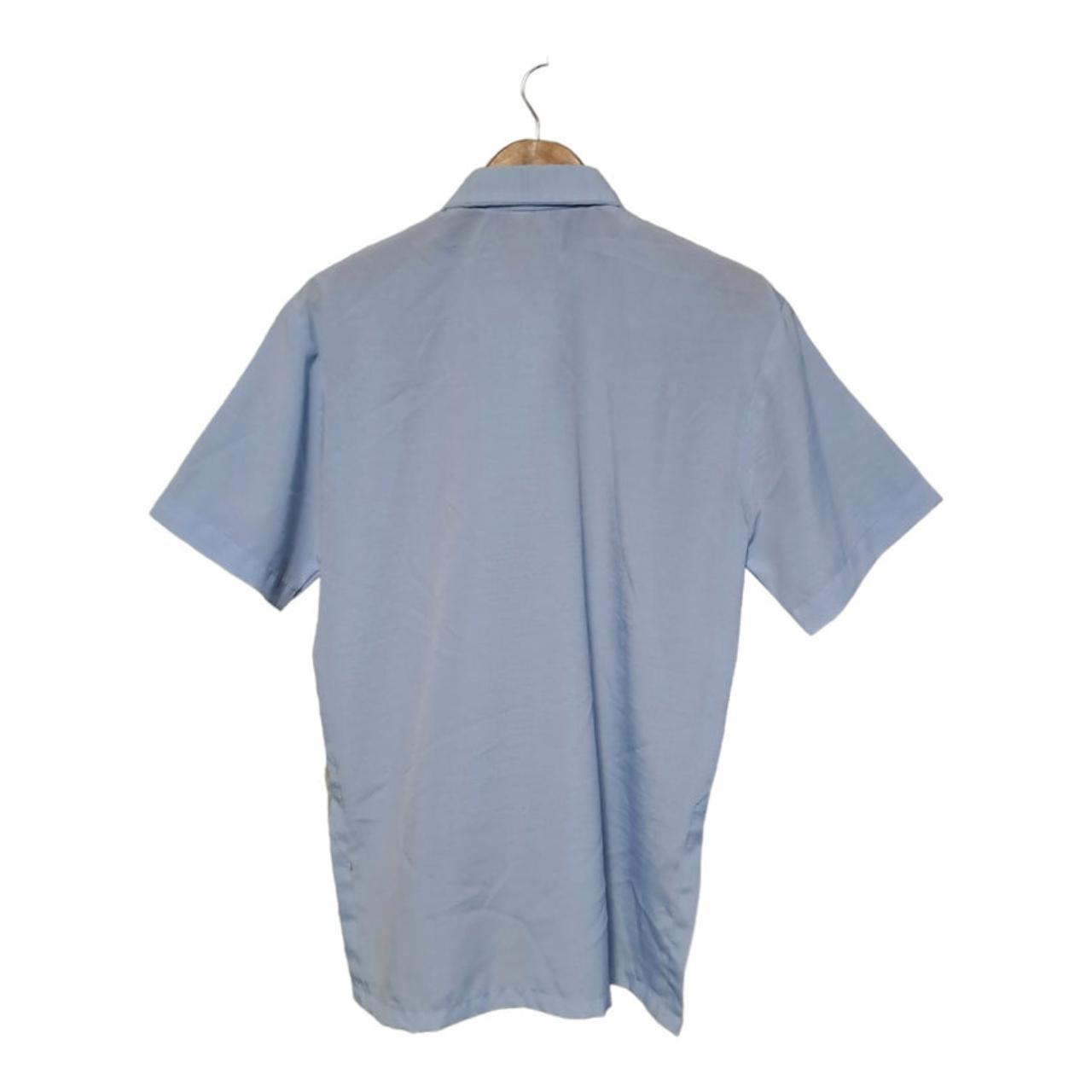 Polo Shirt | Men Medium Sky Blue Short Sleeve Polo Shirt