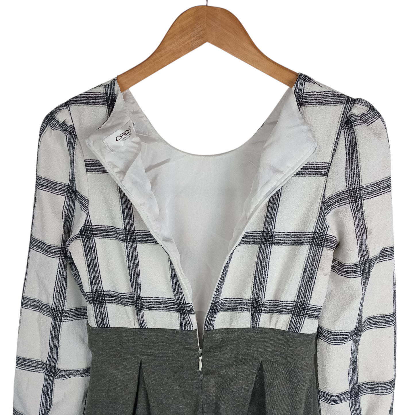 Dress | Women Plaid and Gray Mini Dress
