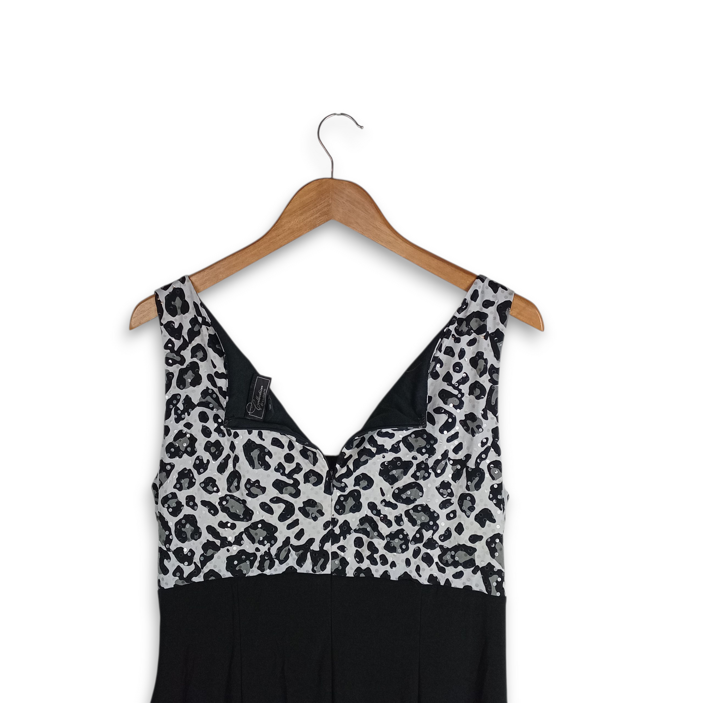 Dress | Women UK18 Dressbarn Collection Sleeveless Black and White Leopard Print