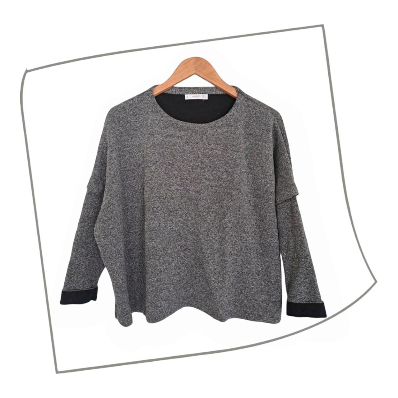 Crop Sweatshirt | Women XS Grey Glittery Top