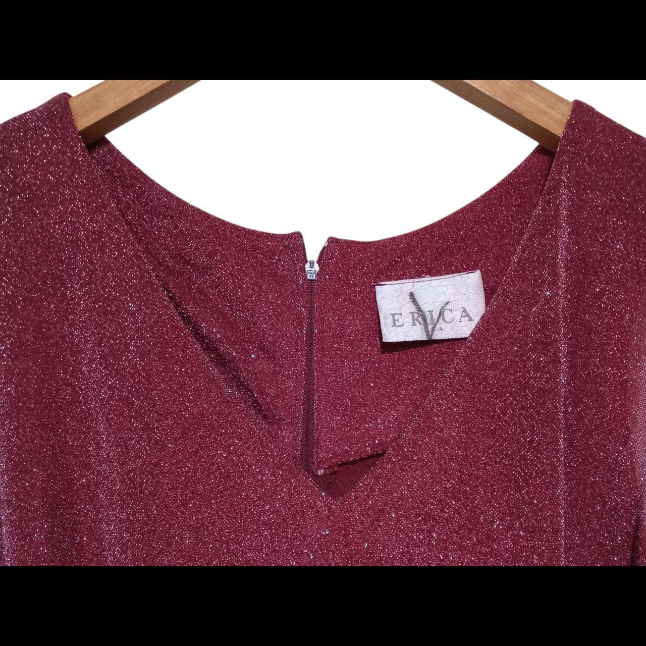 Dress | Women UK 14 to 16 Maxi Burgundy