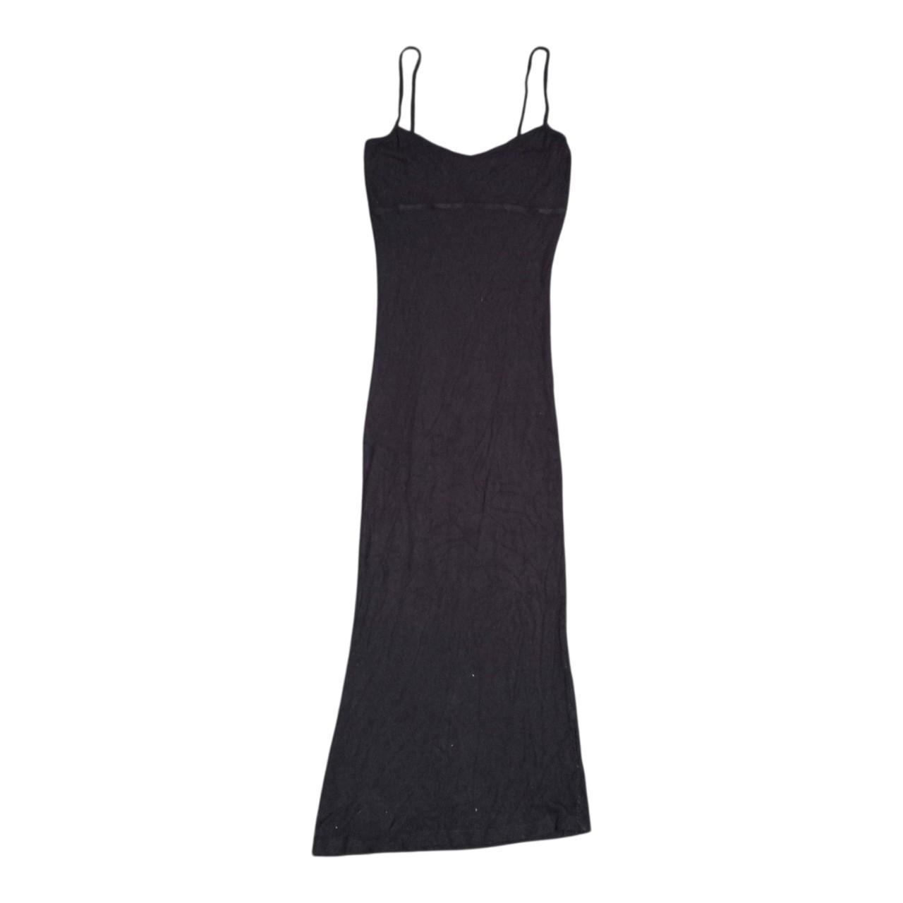 Dress | Women XXS UK4 Black Midi Dress Stretch Fit
