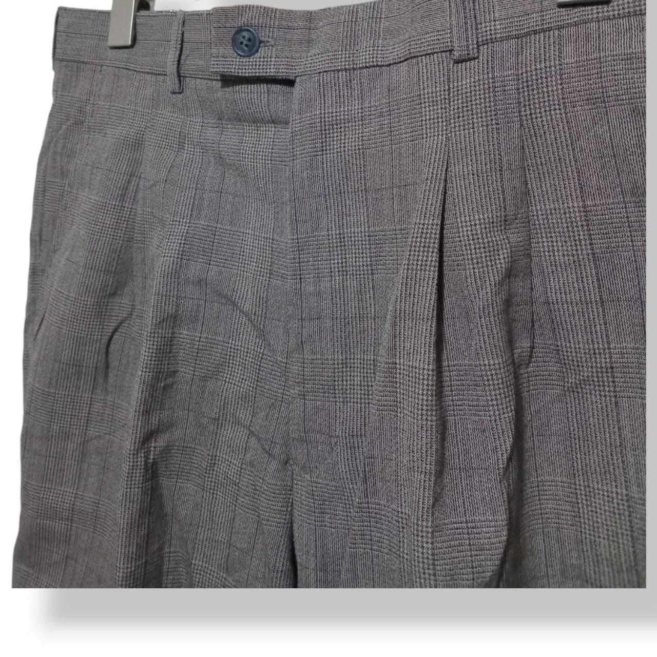 Trousers | Men Small Women Medium Brown Windowpane Pattern
