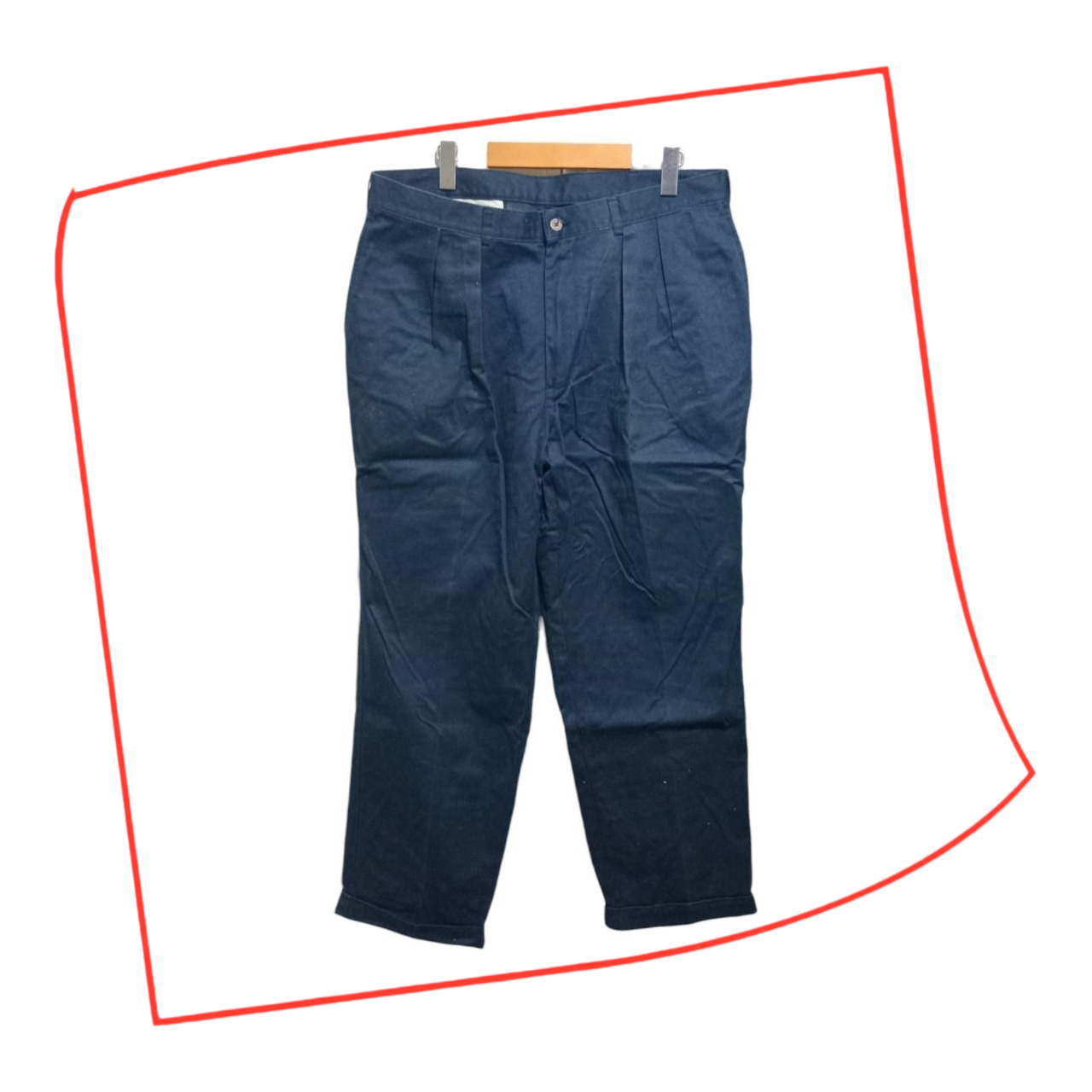 Trousers | Unisex Medium to Large Navy Slacks Classic Fit