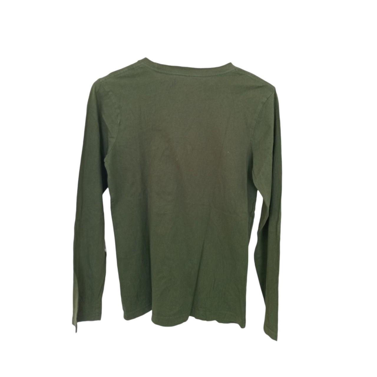Shirt | Women Medium Hurley Green Cotton Long Sleeves