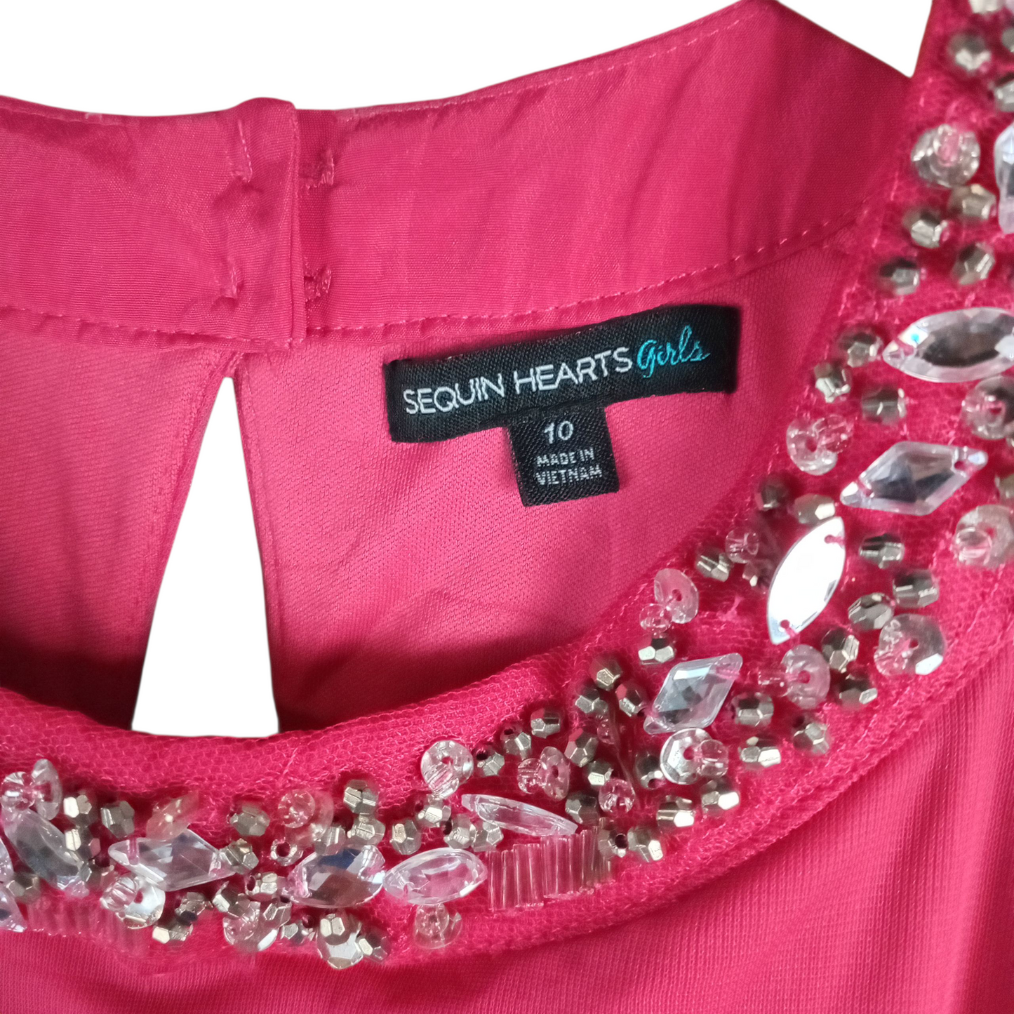 Dress | Kids Size 10 Embellished Pink Halter Dress