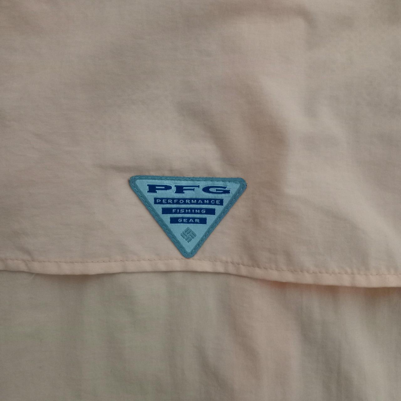 Polo Shirt | Men XXL Columbia Sportswear Orange Nylon Mesh-Lined Fishing Polo Shirt