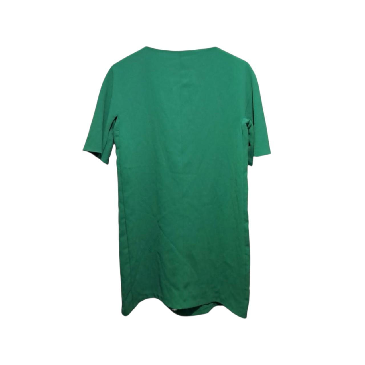 Blouse | Women Medium Green Short Sleeve Tunic