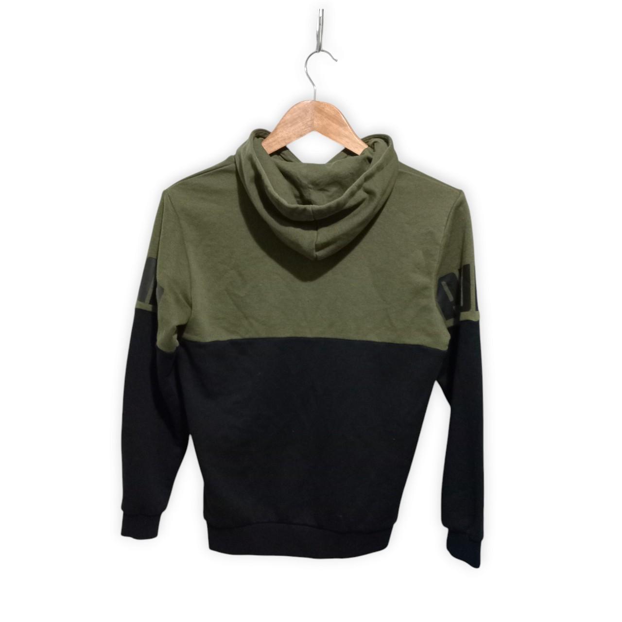 Hoodie | Kids 11-12Y Green Black Puma