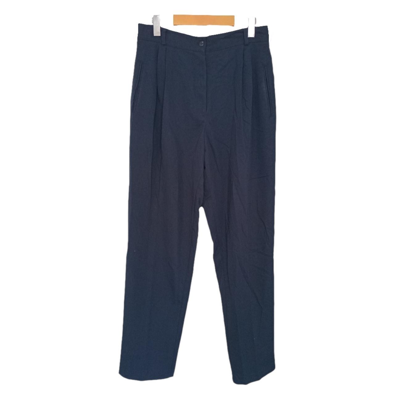 Trousers | Women Medium UK 12 Navy Semi-Baggy Slacks
