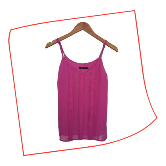 Crop Top | Women Small UK10 Cute Pink Top
