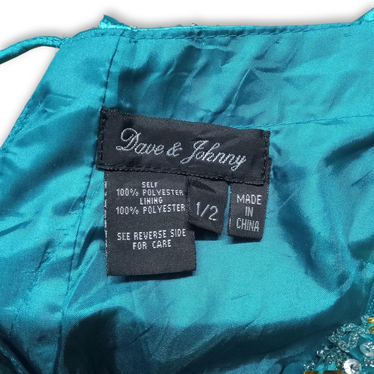 Dress | Women UK 4-6 Turquoise Embellished Tulle Mini Dress