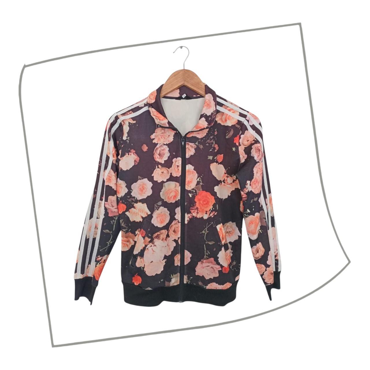 Jacket | Women Small Floral Zip-up Jumper