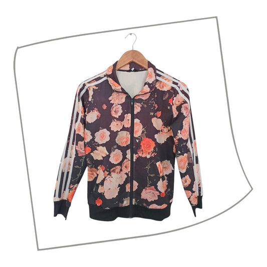 Jacket | Women Small Floral Zip-up Jumper