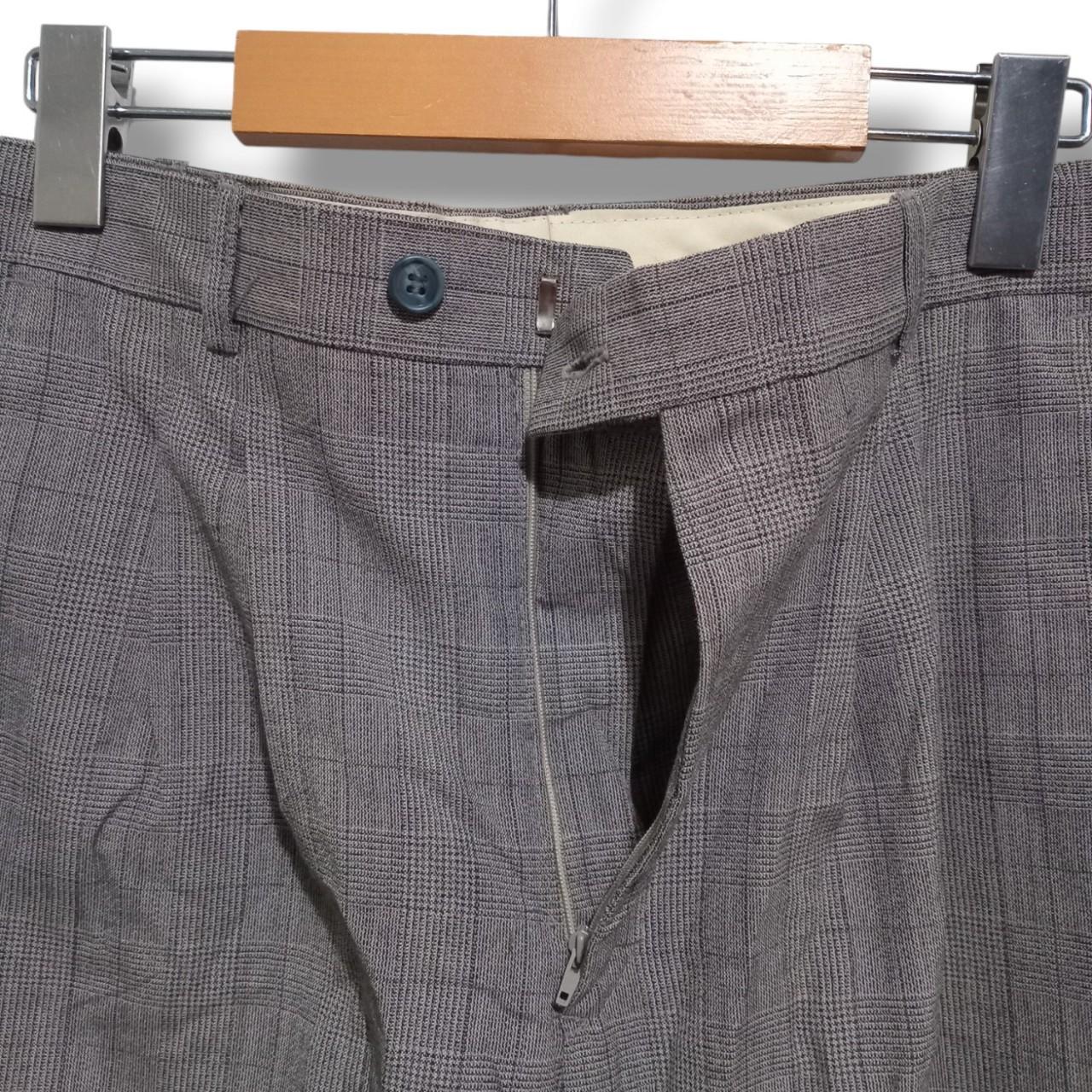 Trousers | Men Small Women Medium Brown Windowpane Pattern