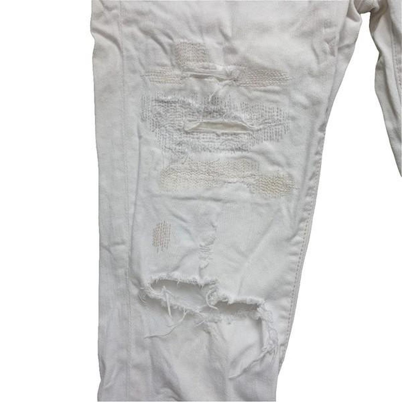 Jeans | Women Small UK8 White Tattered Jeans