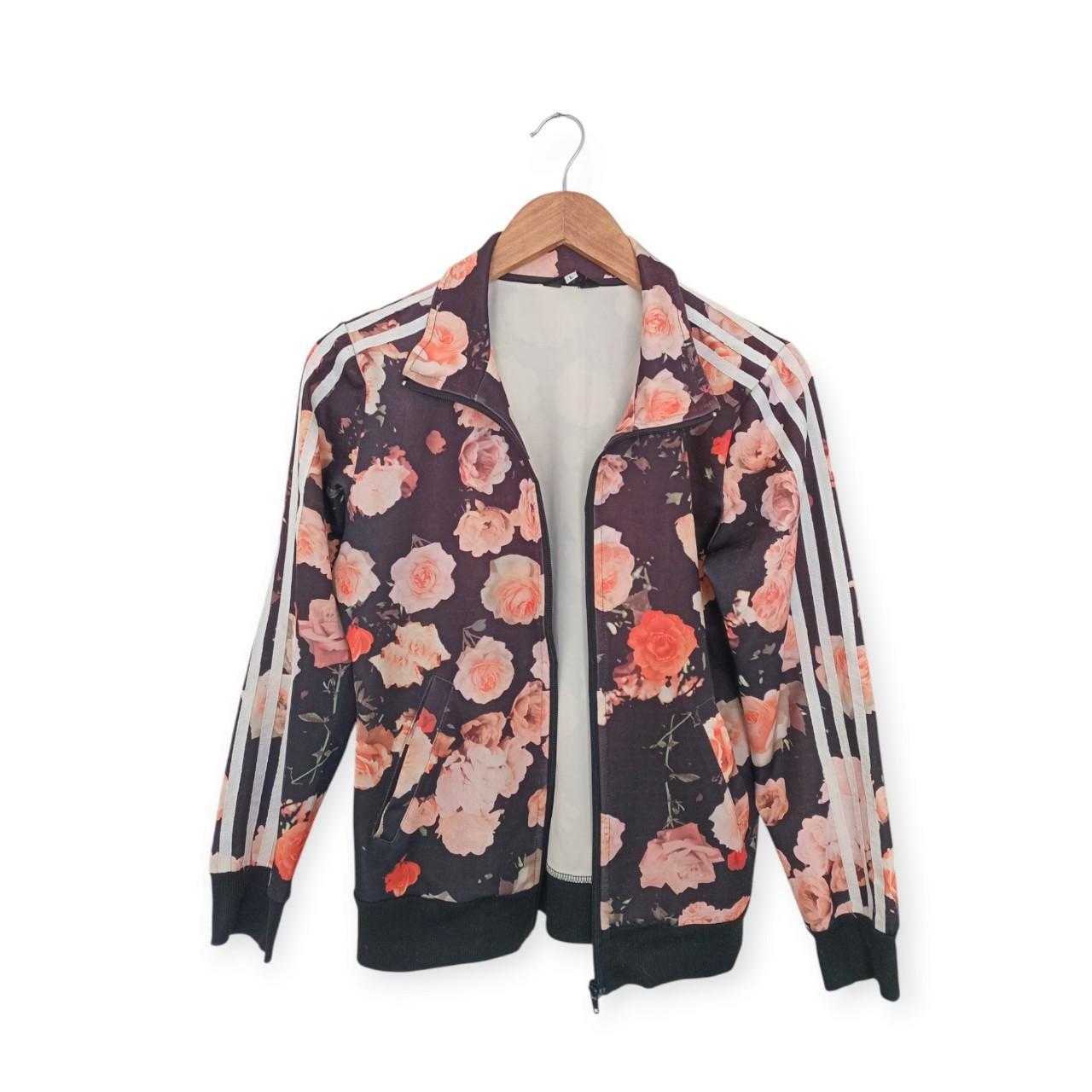 Jacket | Women Small Floral Zip-up Jumper