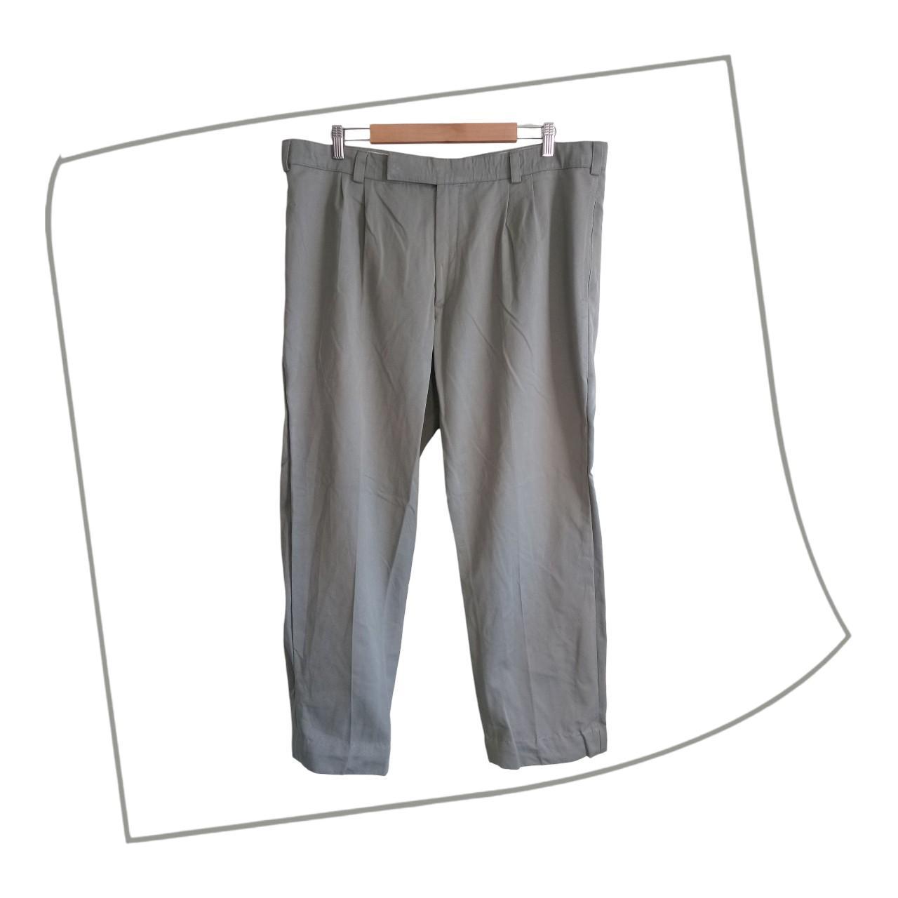 Trousers | Men’s XL Light Green / Grey Baggy Slacks