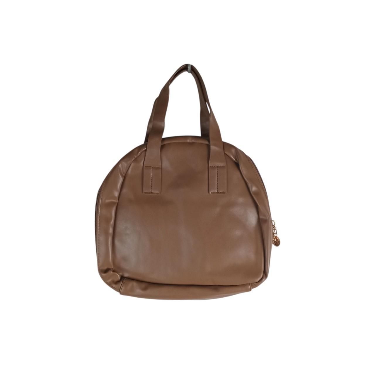 Bag | Women's Unique Brown Round Top Handle Bag