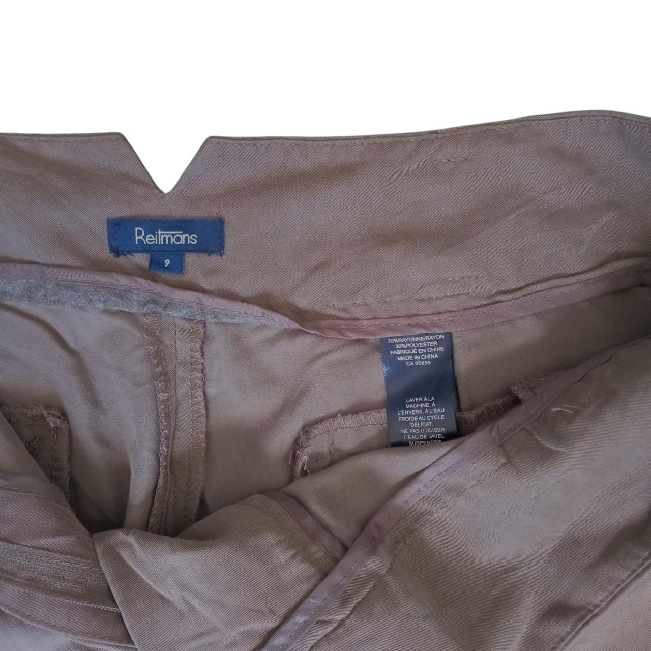 Trousers | Women Medium Light Brown Flare Pants Wide Hem Retro Style