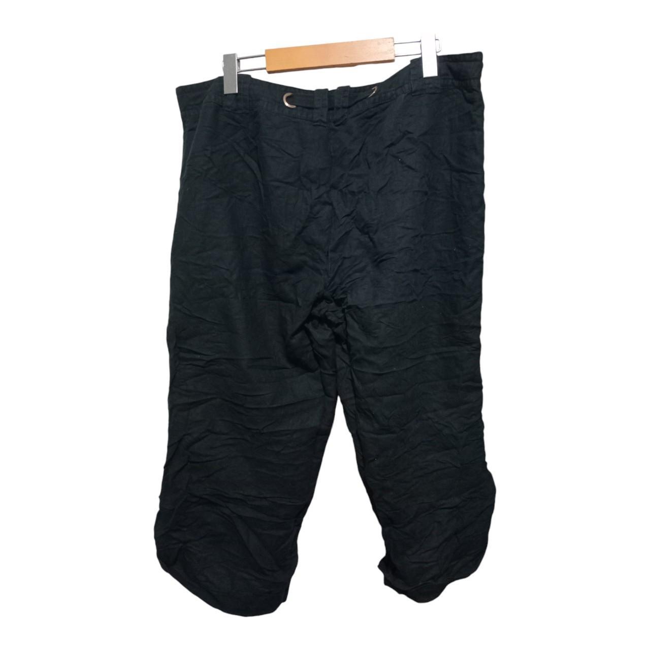 Capri | Women Large UK16 Black With Adjustable Hem