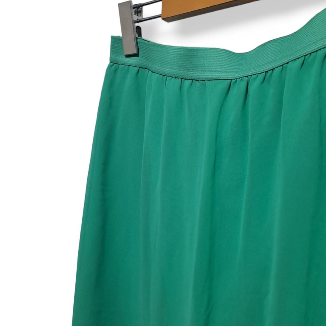 Skirt | Women UK10 H&M Green With Double Lining