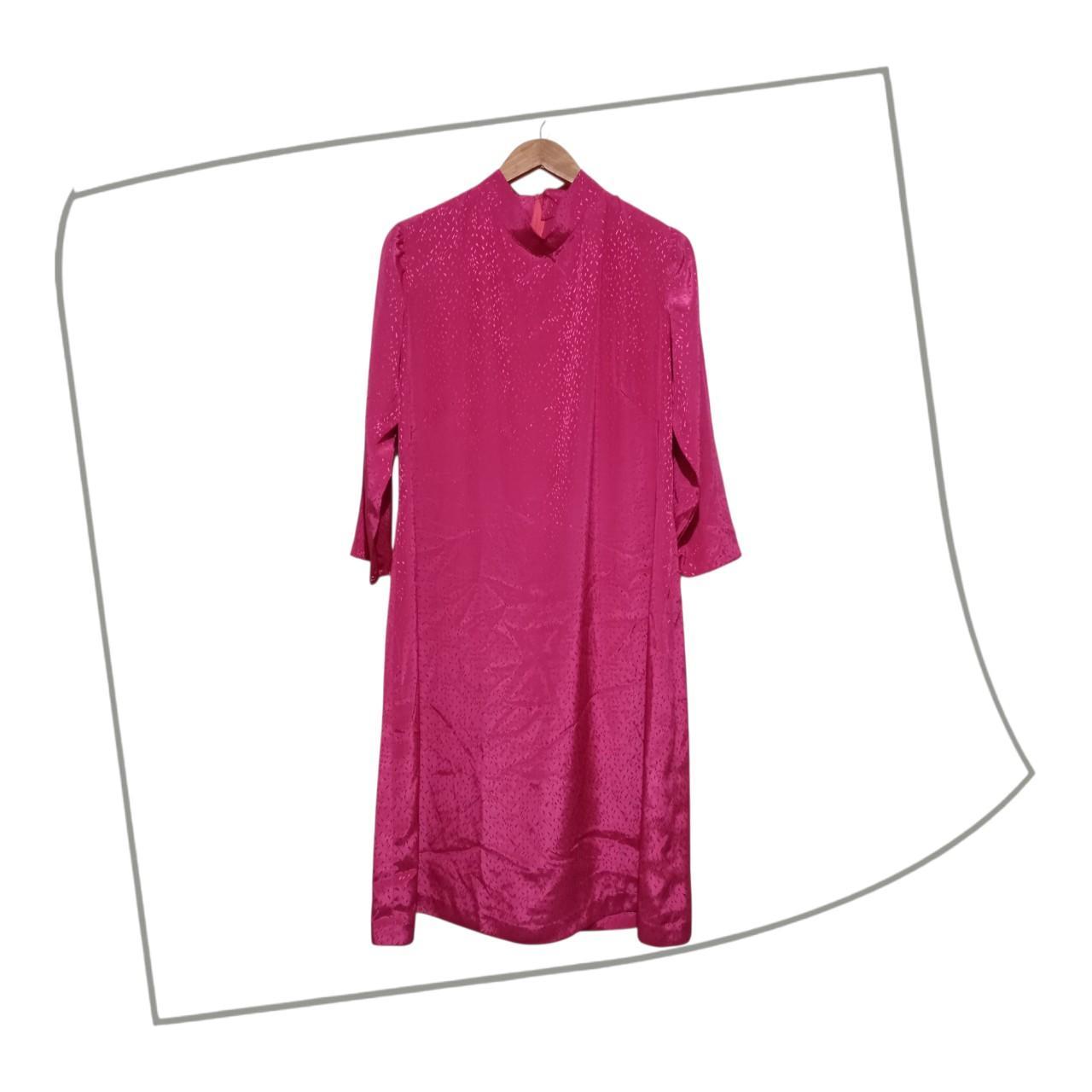 Dress | Women Medium Wide Waist Pink Midi Ethnic Outfit