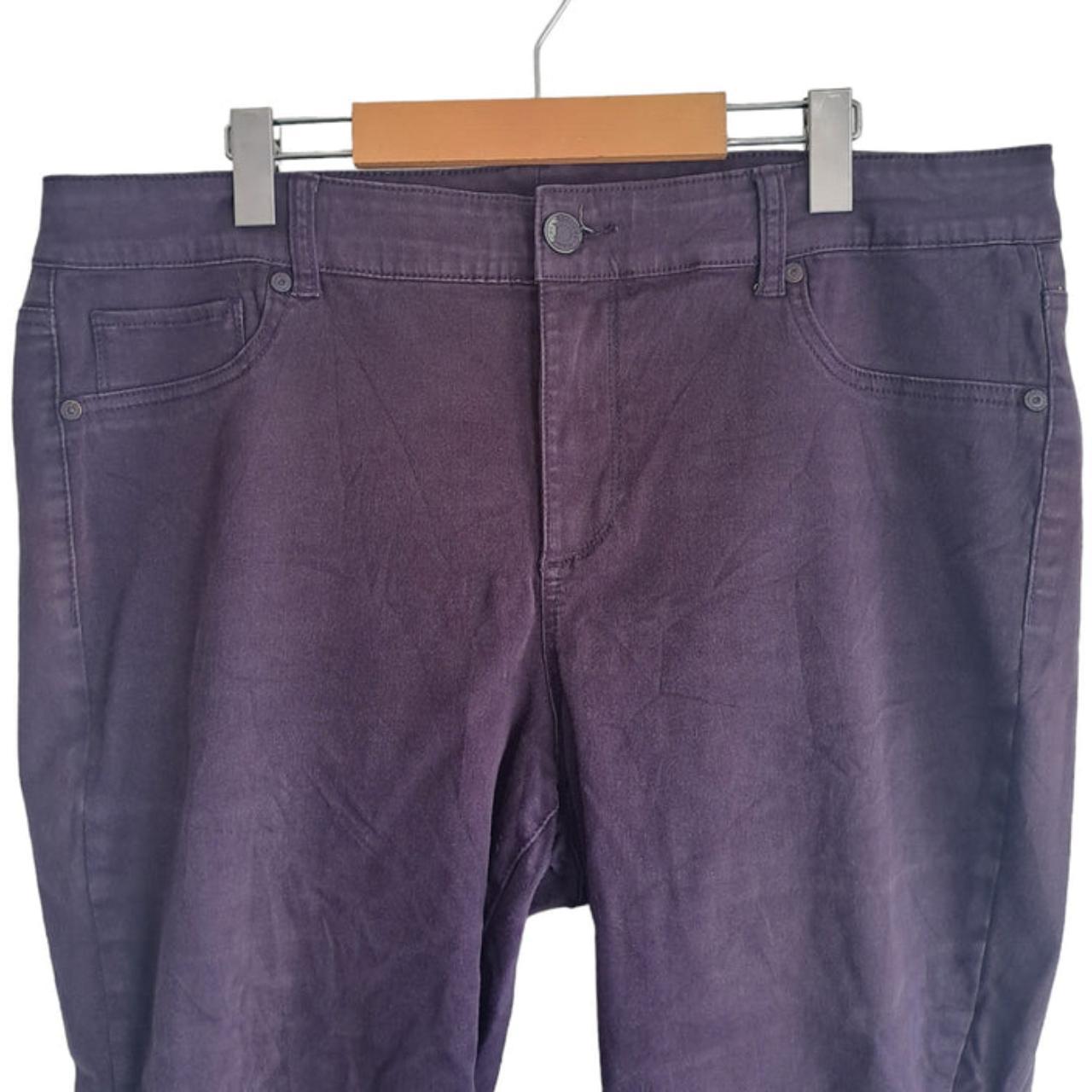 Capri | Men XXL Purple Pants Stretchy Waistline