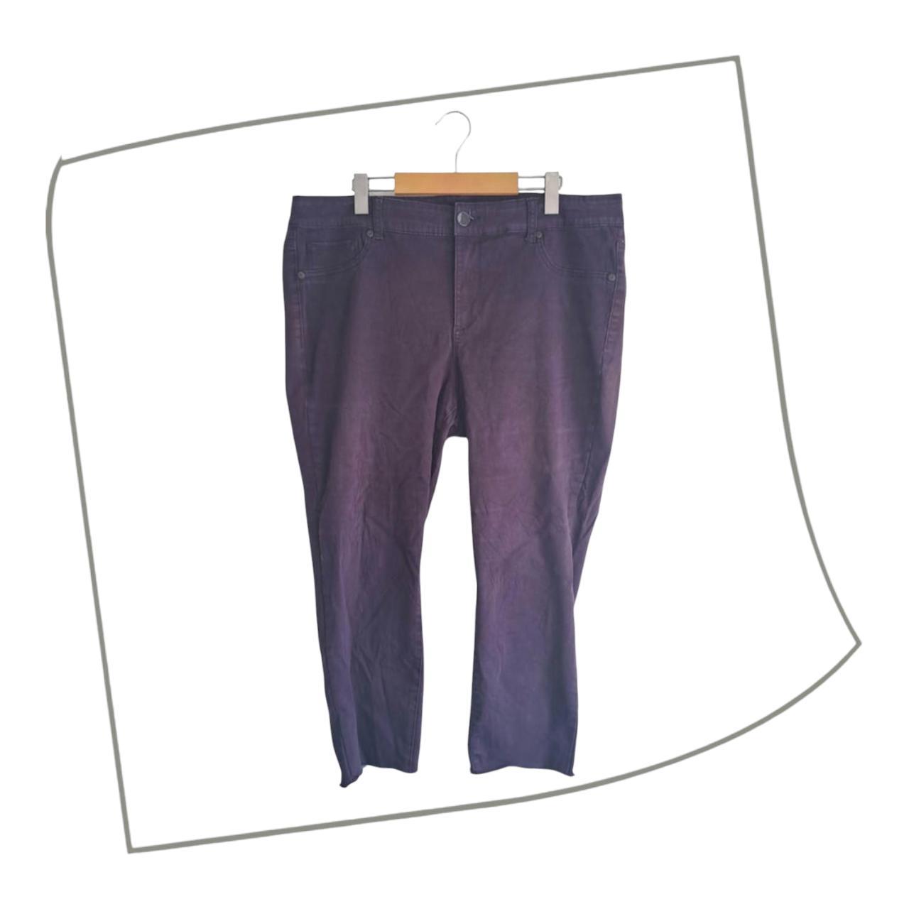 Capri | Men XXL Purple Pants Stretchy Waistline