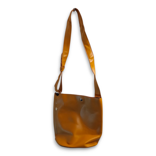 Bag | Women Bold Mustard Yellow Shoulder Bucket Bag