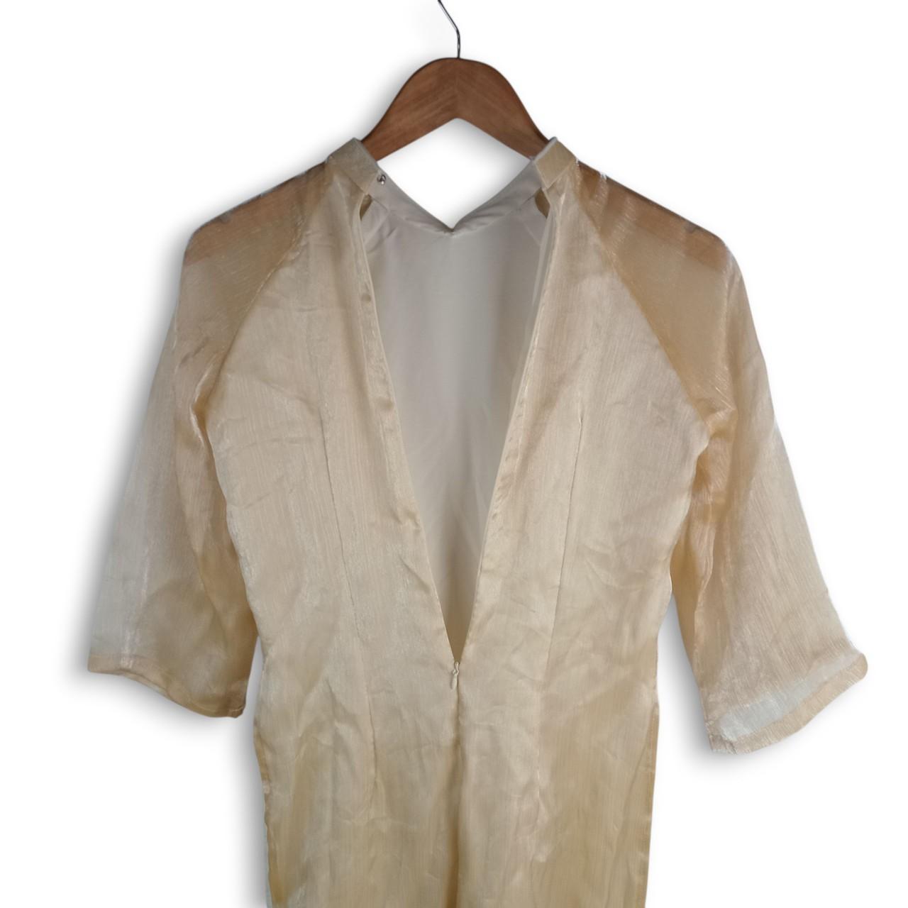 Dress | Women's Elegant Vintage Beige Ao Dài Dress