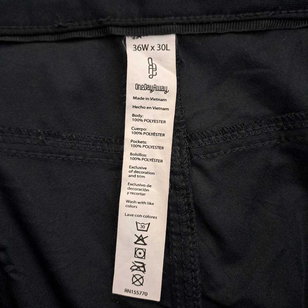 Trousers | Unisex Black Slacks 36W x 30L UK Size: 16 Women 40 Men