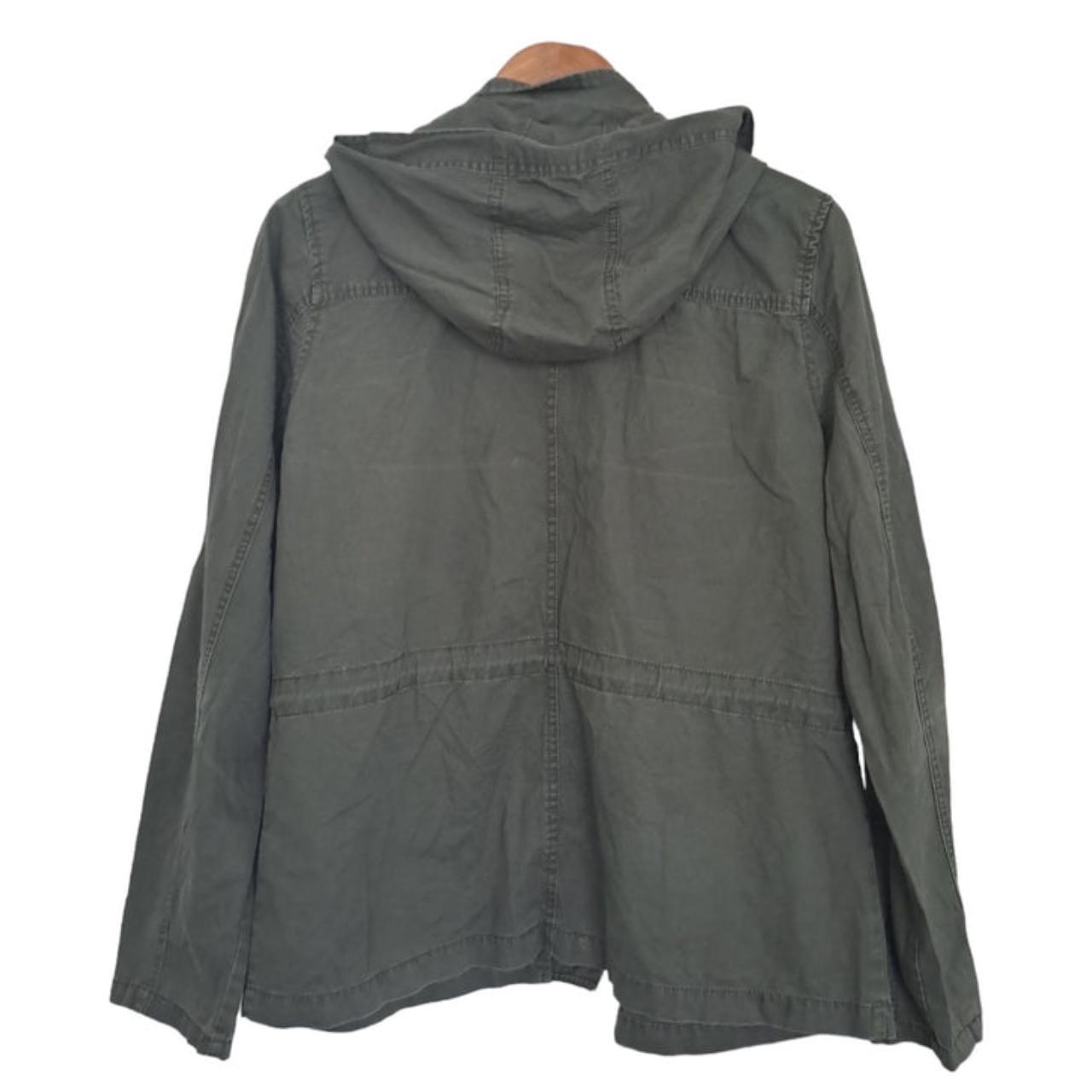 Jacket | Women Large Green Camouflage With Hood