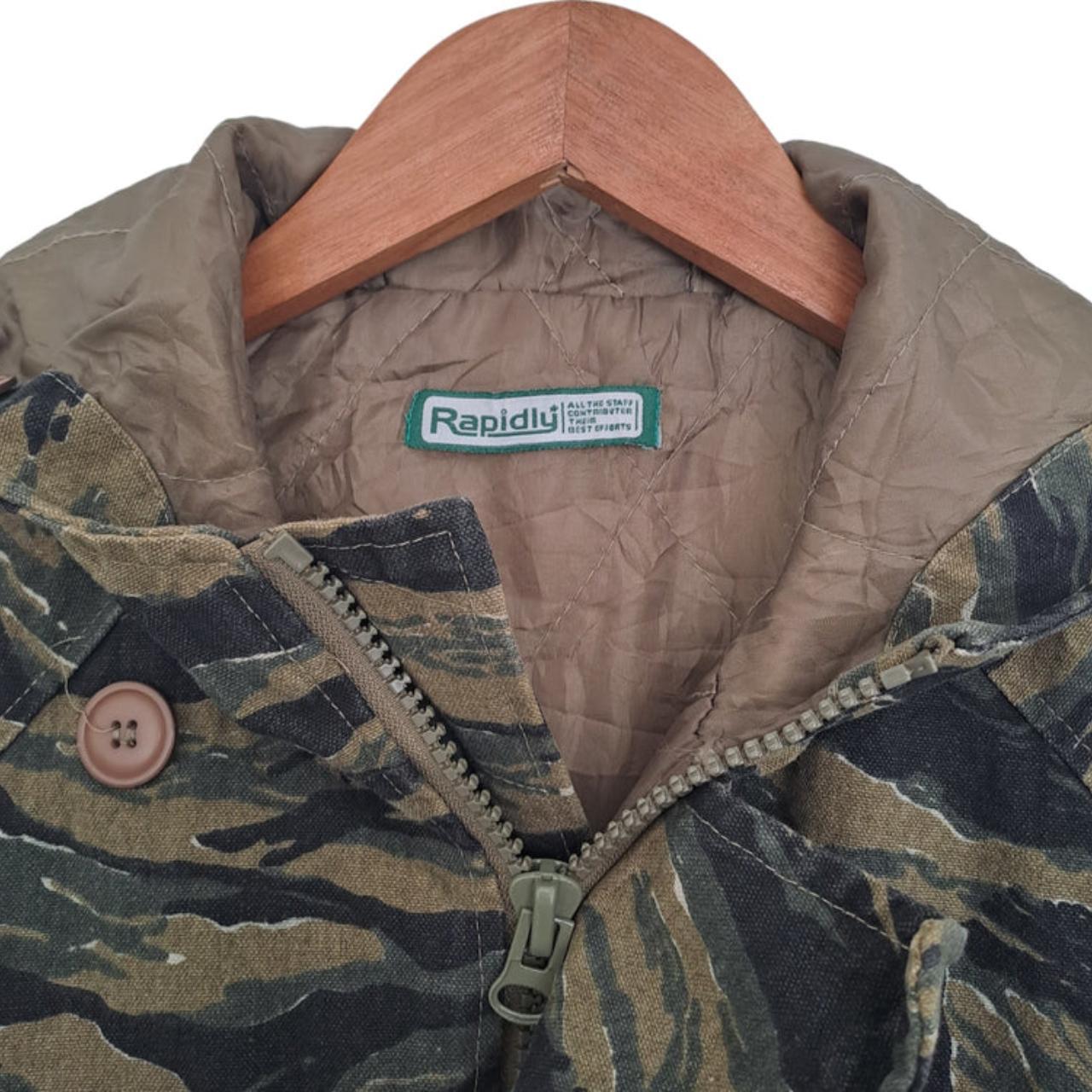 Jacket | Women Medium Men Small Vintage Military Tiger Stripe Camouflage Field Jacket