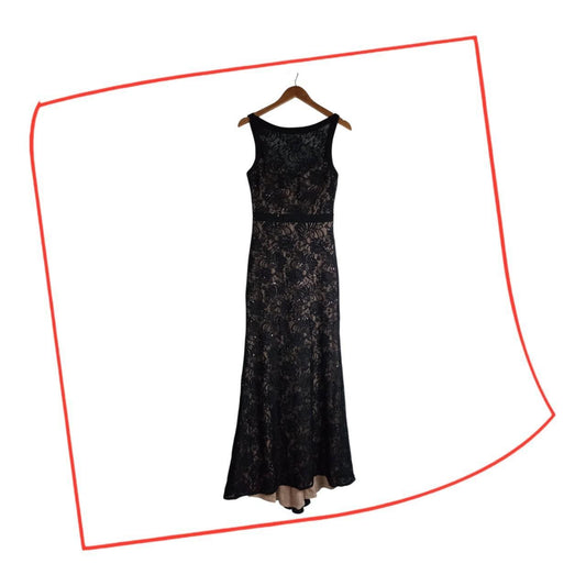 Dress | Women NW Nightway Black Nude Stretch Laced Sequined Gown