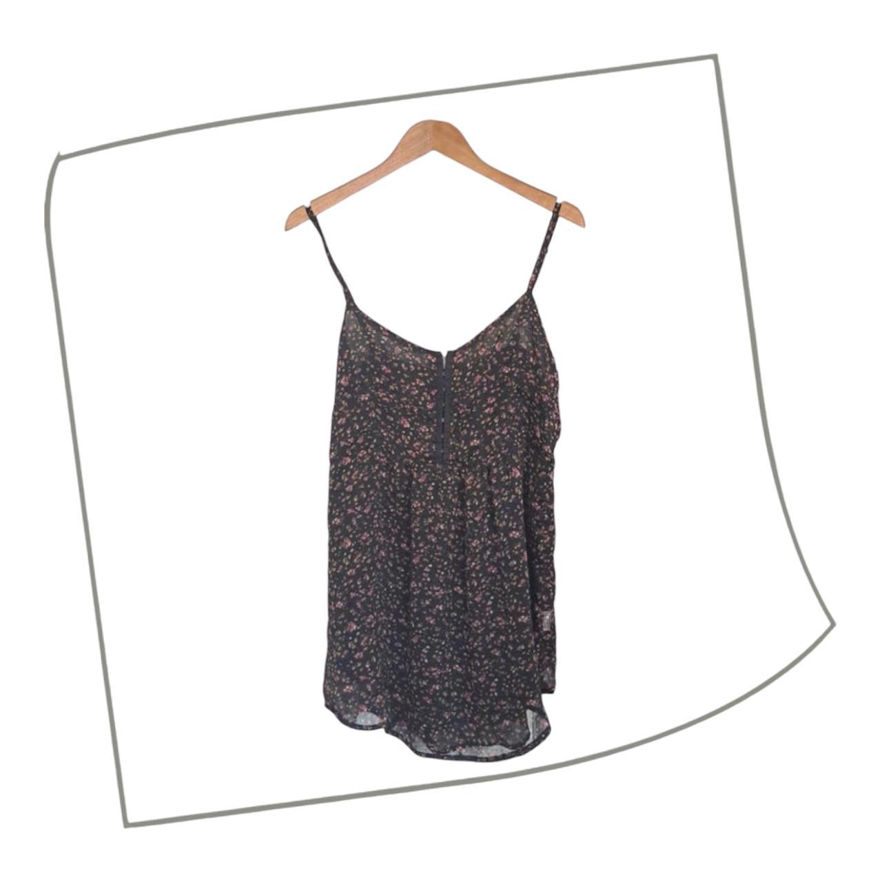 Tank Top | Women Medium Floral Spaghetti Strap Cami Top