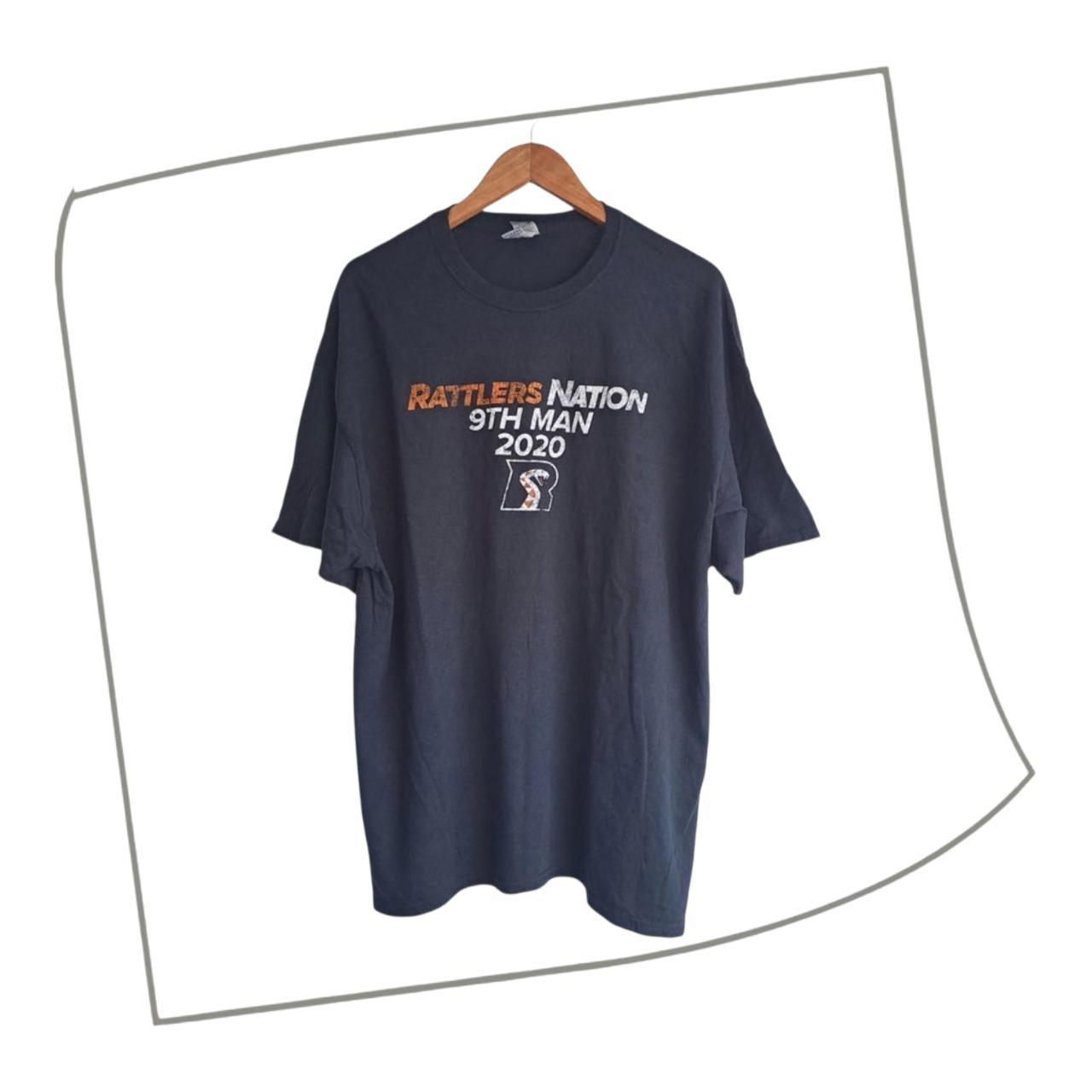 T-shirt | Men Women 2XL Black Rattlers Cotton Shirt