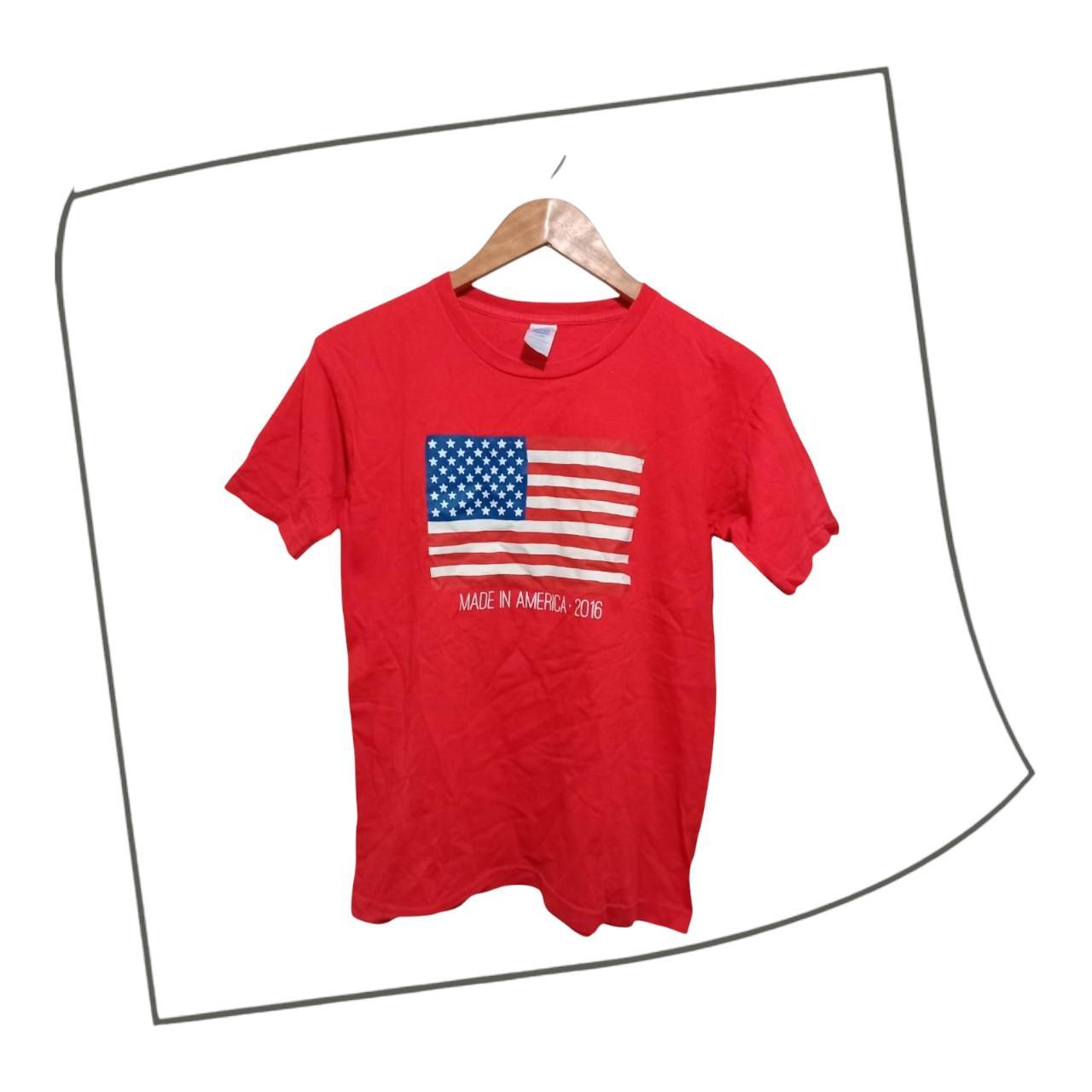 T-shirt | Kids / Women UK Small Red American Shirt