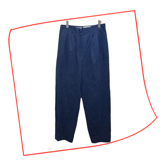 Trousers | Women Medium Size 12 Navy Slacks