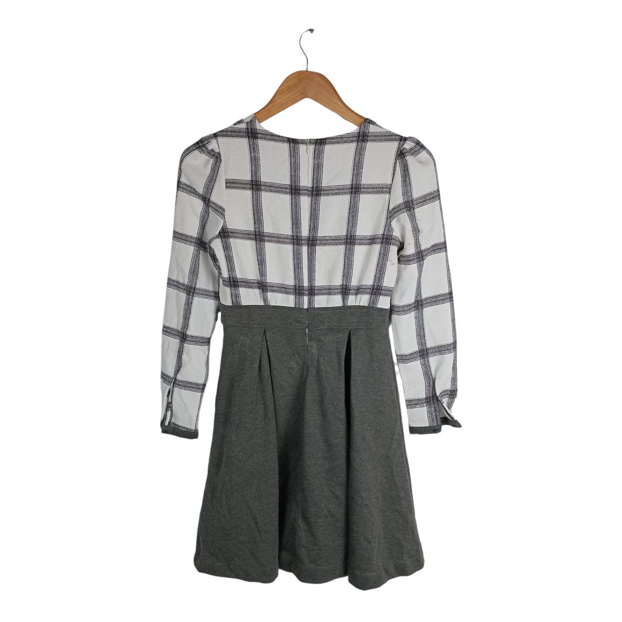 Dress | Women Plaid and Gray Mini Dress