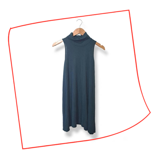 Crop Top | Women Small to Medium Green Turtleneck