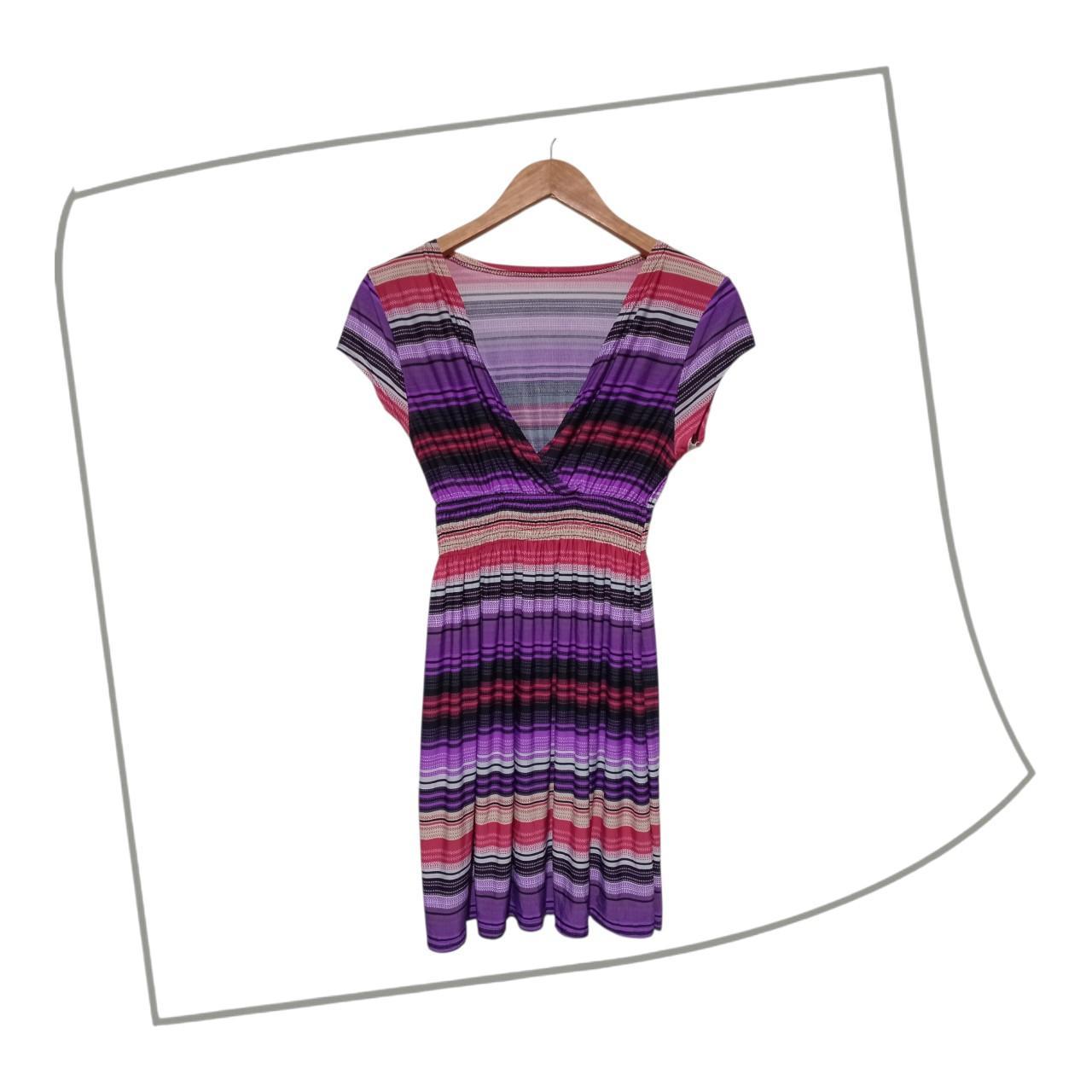 Dress | Women Small to Medium Multicolor Horizontal Stripes