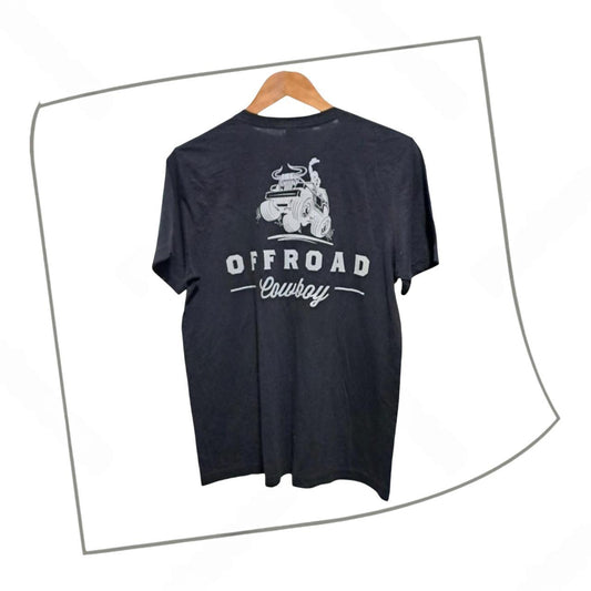 T-shirt | Women Large Size 16 Black Off-road Cowboy Shirt