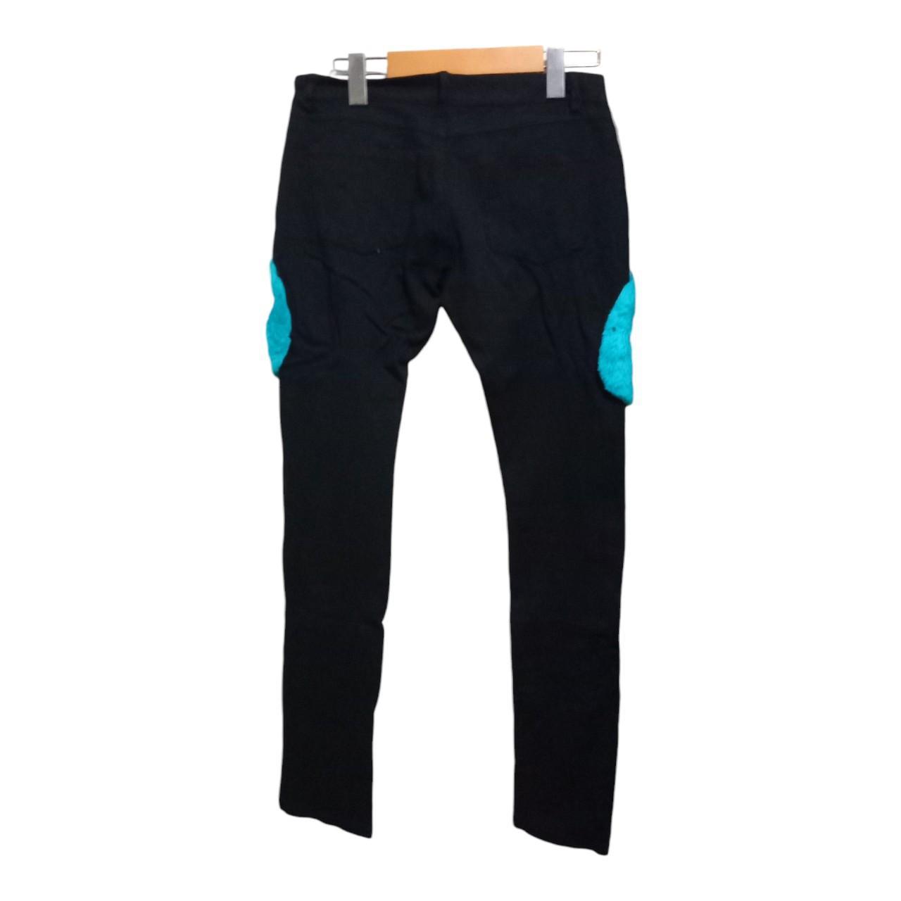 Trousers | Women Slim Fit with Turquoise "O" Design Large