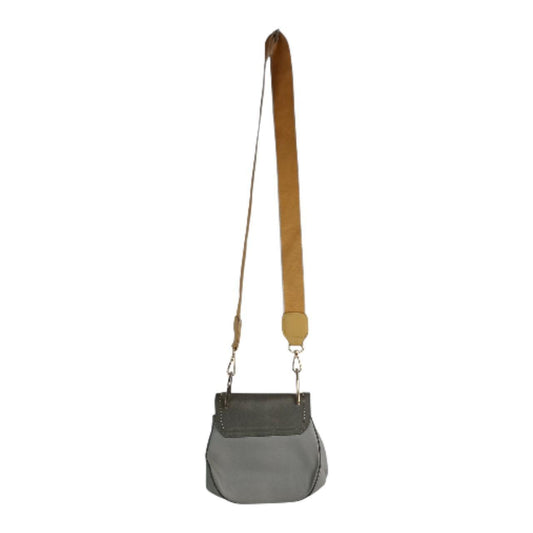 Bag | Women Chic Rounded Grey Shoulder Bag With Yellow Sling