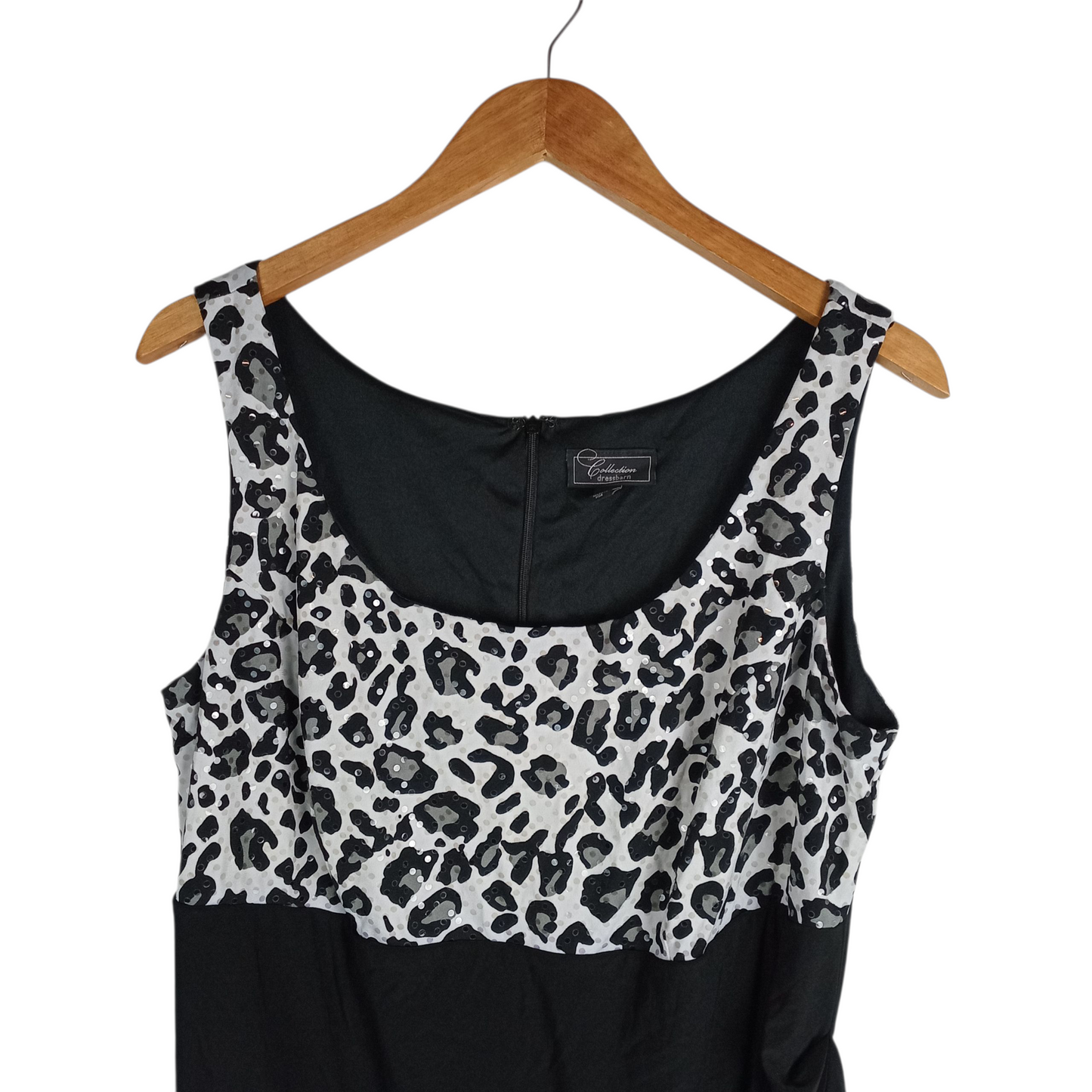 Dress | Women UK18 Dressbarn Collection Sleeveless Black and White Leopard Print