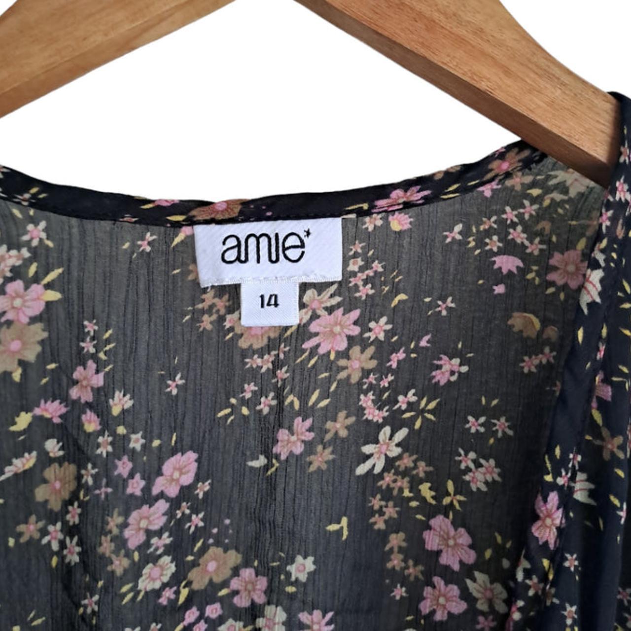 Blouse | Women Medium UK14 Cute Floral Top